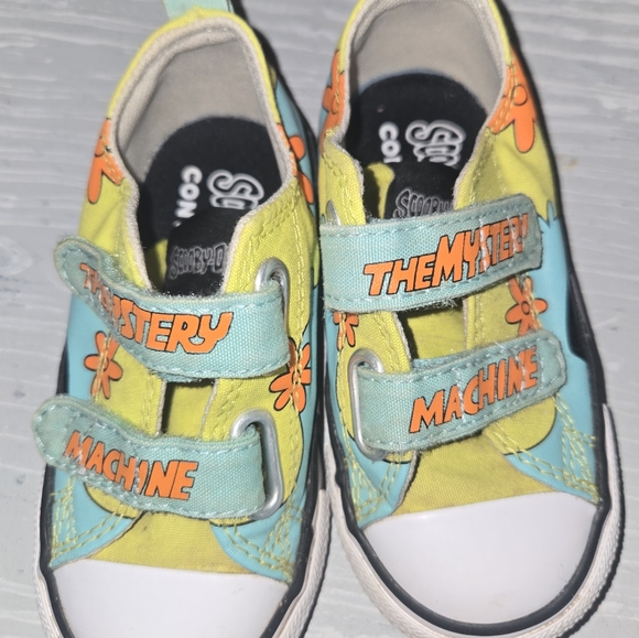 Toddler sz 7 scooby doo Converse sneakers the mystery machine - Picture 5 of 8